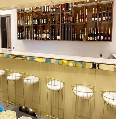 glass of premium wine